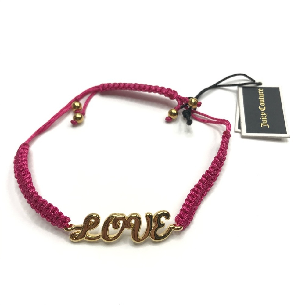 Juicy Couture | Friendships - Love Pink Gold Woven Bracelet